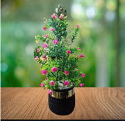 Premium Artificial Pink Rose Floral Pot
