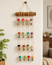 Hanging Crystal Mini Bottles Wall Hanging