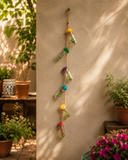 Mini Glass Flower Jar Wall Hanging