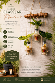 Glass Jar Planter