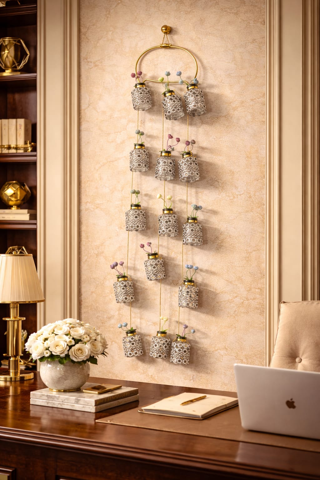 Luxury Hanging Wall Decor Flower Pots