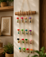 Hanging Crystal Mini Bottles Wall Hanging