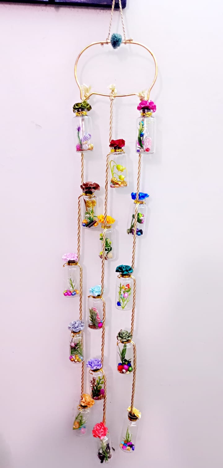 Hanging Crystal Bottles Wall Decor