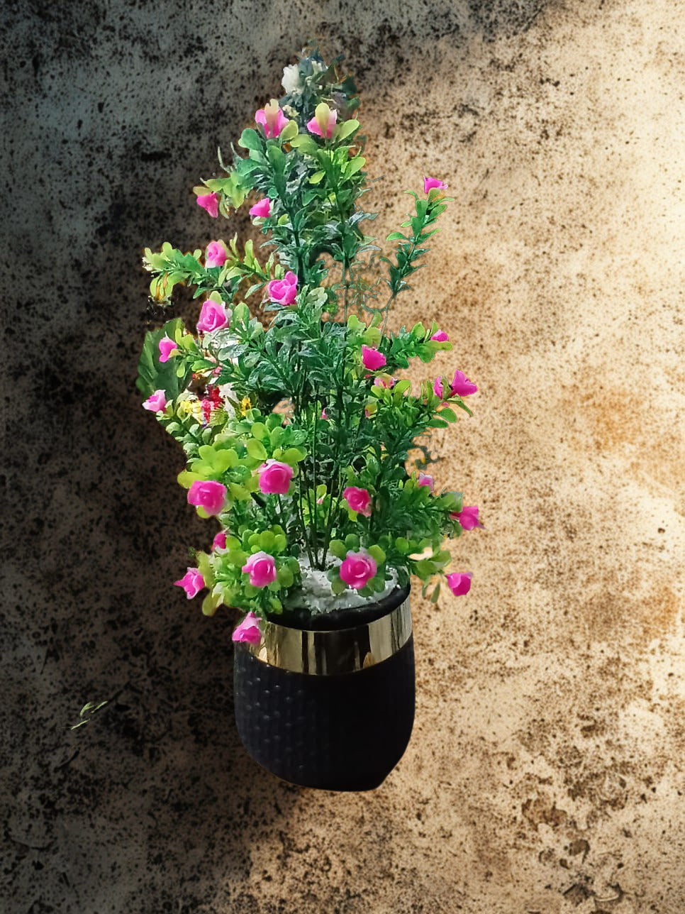 Premium Artificial Pink Rose Floral Pot